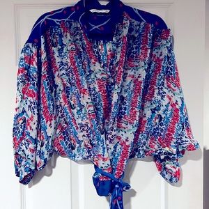 Zara Woman 💯 silk top size M